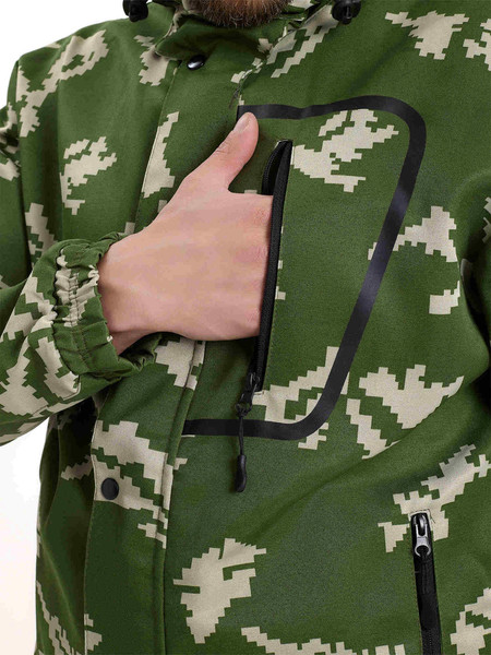 Изображение товара Костюм для охоты и рыбалки УРСУС Турист москит кмф Граница зеленый Грета / КОС320 (р.52-54, 170-176)