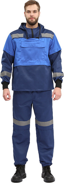 Изображение товара Костюм для охоты и рыбалки УРСУС Пртнцф темно-синий/василек Грета / КОС256 (р.64-66, 182-188)