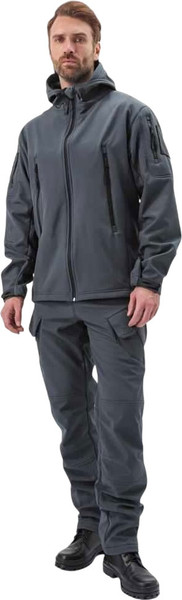Изображение товара Костюм для охоты и рыбалки УРСУС Вепрь темно-серый Софтшелл / КОС619 (р.44-46, 182-188)