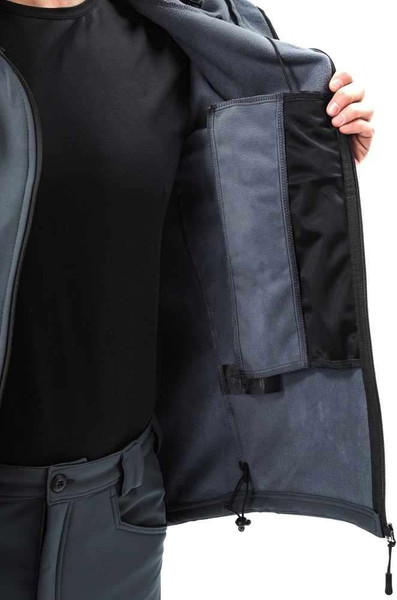 Изображение товара Костюм для охоты и рыбалки УРСУС Вепрь темно-серый Софтшелл / КОС619 (р.52-54, 170-176)