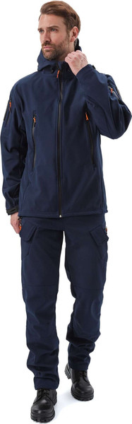 Изображение товара Костюм для охоты и рыбалки УРСУС Вепрь темно-синий Софтшелл / КОС619 (р.48-50, 182-188)