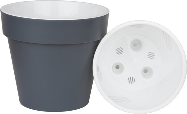 Изображение товара Кашпо Liveingreen Протея (3.7л, антрацитовый)