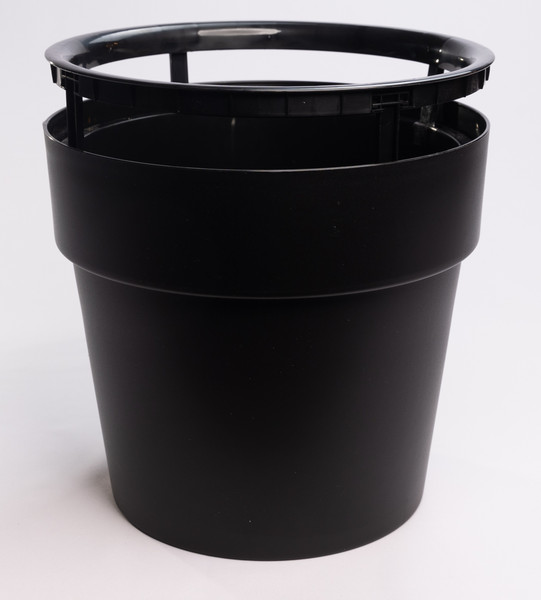 Изображение товара Кашпо Liveingreen Протея (16.6л, черный)