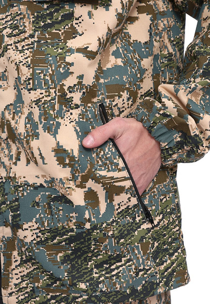 Изображение товара Костюм для охоты и рыбалки УРСУС Турист 2 кмф Сетка серый Твил Пич / КОС668 (р.48-50, 182-188)