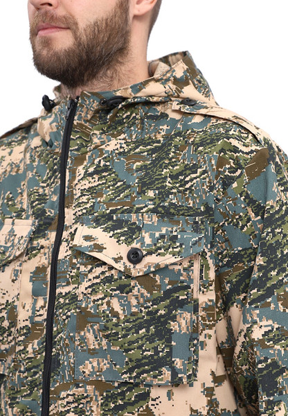 Изображение товара Костюм для охоты и рыбалки УРСУС Турист 2 кмф Сетка серый Твил Пич / КОС668 (р.48-50, 182-188)