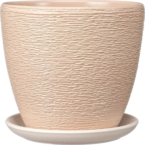 Изображение товара Вазон Композит Гнездо Крокус №4 / КС-К4-265-38 (4.2л, бежевый)