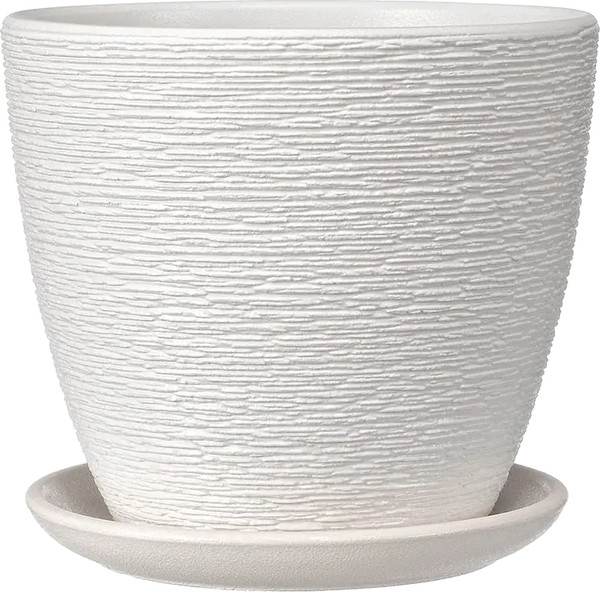 Изображение товара Вазон Композит Гнездо Крокус №2 / КС-К2-265-03 (1.4л, белый)