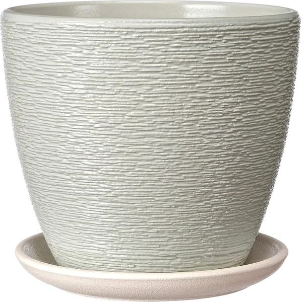 Изображение товара Вазон Композит Гнездо Крокус №2 / КС-К2-265-22 (1.4л, серый)