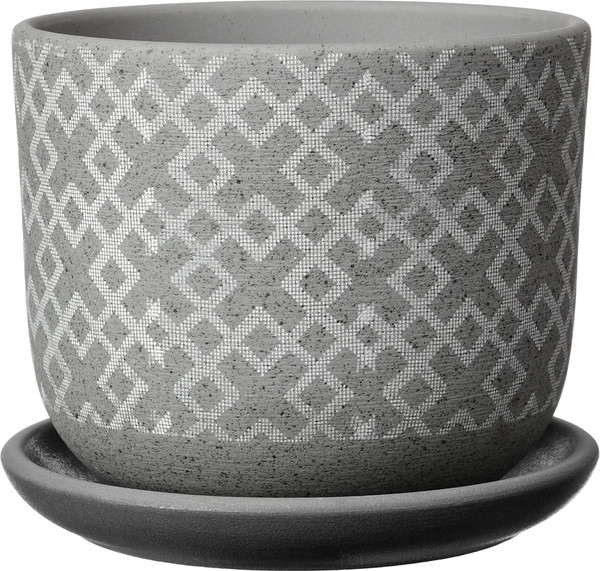 Изображение товара Вазон Композит Кросс №2 / КС-Бук2-282-22 (1.6л, серый бук)