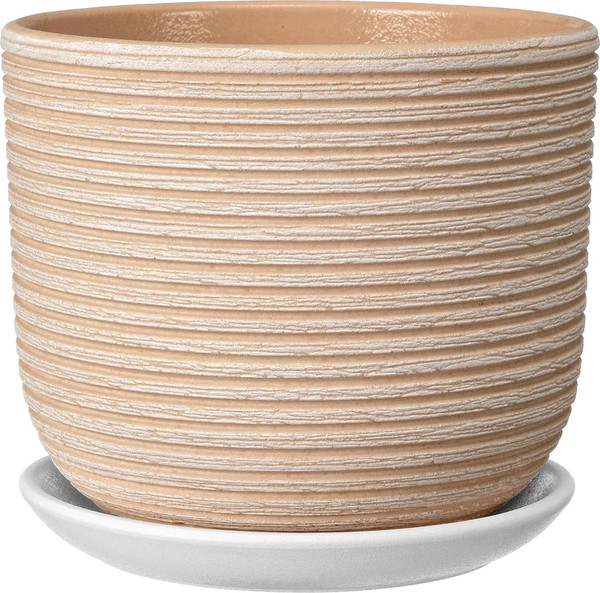 Изображение товара Вазон Композит Лоза №3 / КС-Бук3-193-38 (2.9л, бежевый бук)