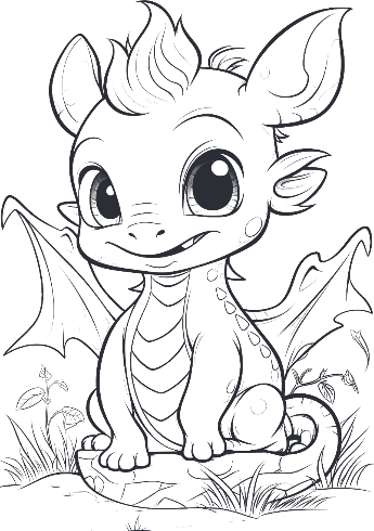 Изображение товара Раскраска Эксмо Дракончики. Раскрась за 5 минут, мягкая обложка (зеленый)