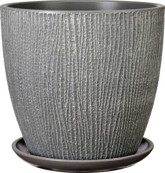 Изображение товара Вазон Композит Гамбург №8 / КЗ-Б8-301-22 (22л, серый бутон)