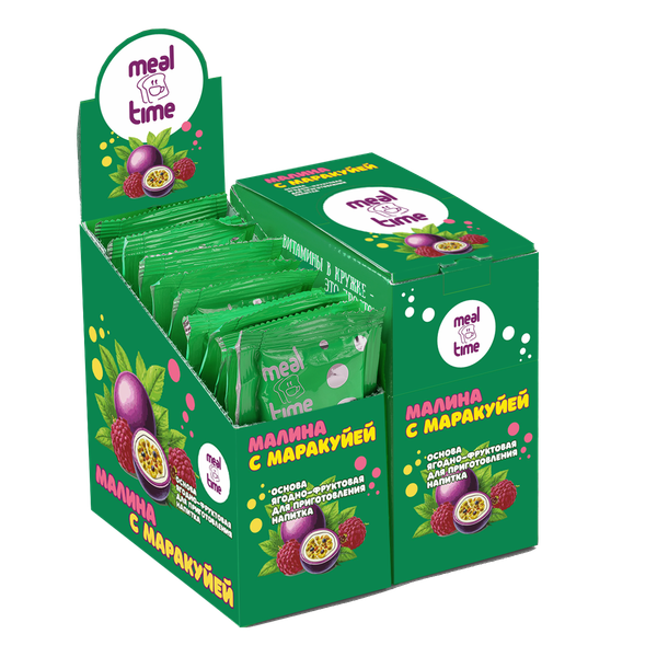 Изображение товара Чайный напиток Meal Time Малина с маракуйей (10x60г)