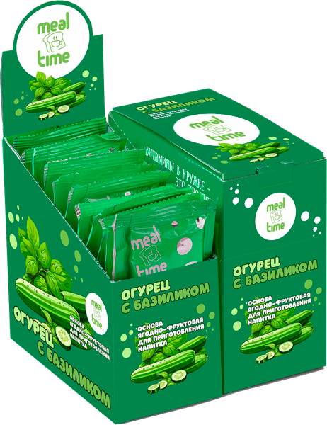 Изображение товара Чайный напиток Meal Time Огурец с базиликом (10x60г)