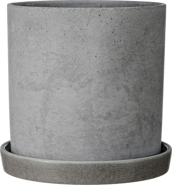 Изображение товара Вазон Композит Грэй Цилиндр №2 / КБ-Ц2-251-22 (1.82л, серый)