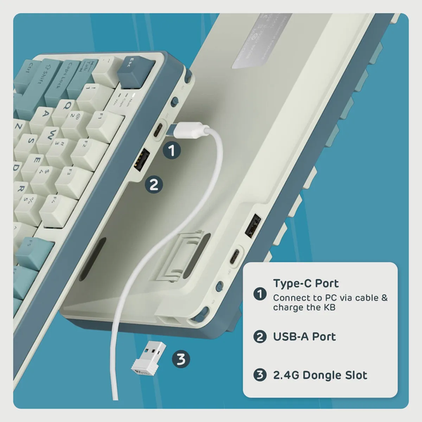Изображение товара Клавиатура Royal Kludge RK-S98 (Brown Switch/Blackberry)