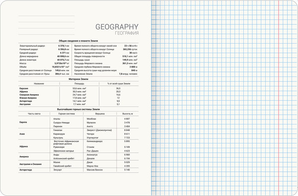 Изображение товара Тетрадь предметная Brauberg Даты. География / 405126 (48л)