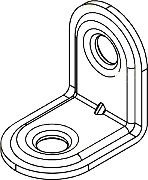 Изображение товара Кронштейн крепежный Металлист МК-1 20x20 (10шт, цинк)