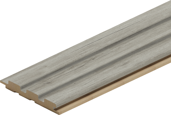 Изображение товара Профиль для стеновой панели STELLA Финиш МДФ Beats Light Дуб Санремо Серый (2700x77x16мм)