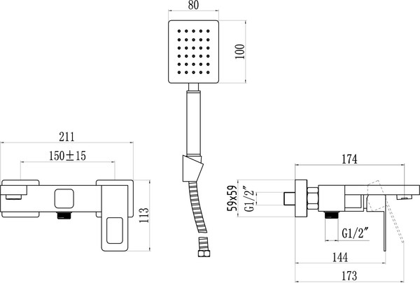 Изображение товара Смеситель Savol S-SUS4003H
