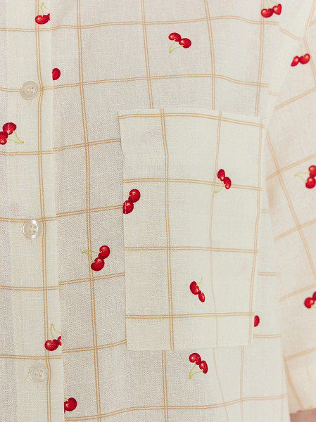 Изображение товара Рубашка Mark Formelle 112855-1/1 (р.170-84-90, вишенки на молочной клетке)