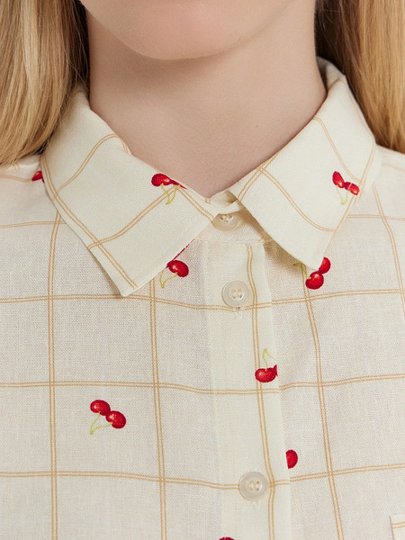 Изображение товара Рубашка Mark Formelle 112855-1/1 (р.170-92-98, вишенки на молочной клетке)