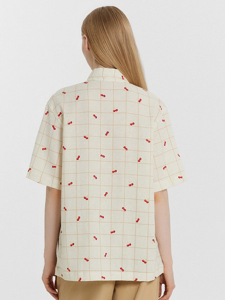 Изображение товара Рубашка Mark Formelle 112855-1/1 (р.170-100-106, вишенки на молочной клетке)