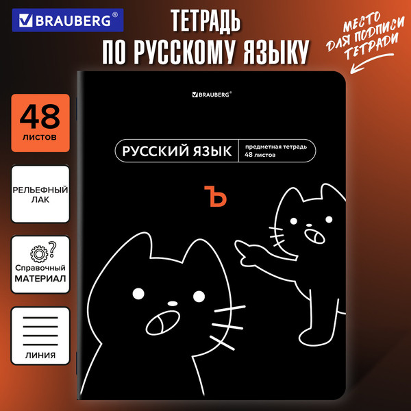 Изображение товара Тетрадь предметная Brauberg Мемы. Русский язык / 405105 (48л)