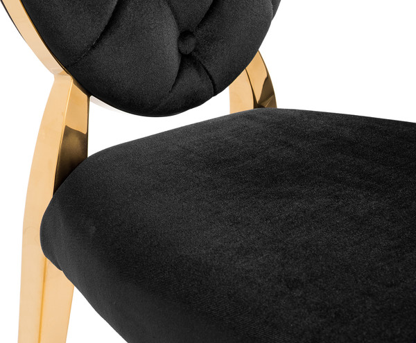 Изображение товара Стул Woodville Odda / 11643 (черный/золотой)