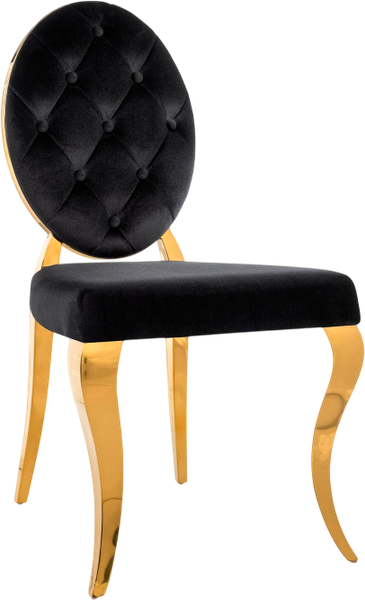 Изображение товара Стул Woodville Odda / 11643 (черный/золотой)
