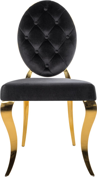 Изображение товара Стул Woodville Odda / 11643 (черный/золотой)