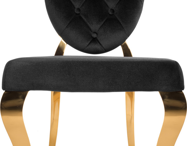 Изображение товара Стул Woodville Odda / 11643 (черный/золотой)