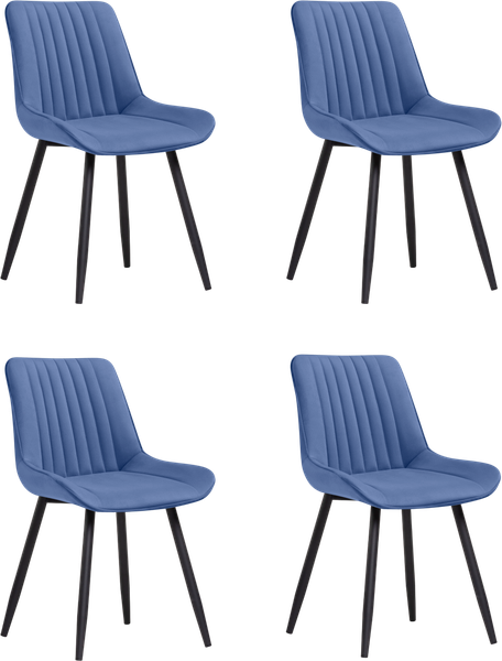 Изображение товара Набор стульев Notta Вейв / 619159 (4 шт, синий/черный)