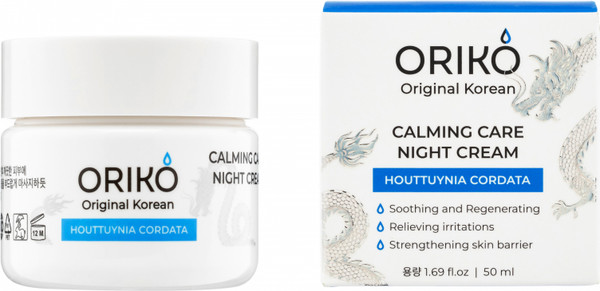 Изображение товара Крем для лица Oriko Calming care night cream with Houttuynia cordata extract (50мл)