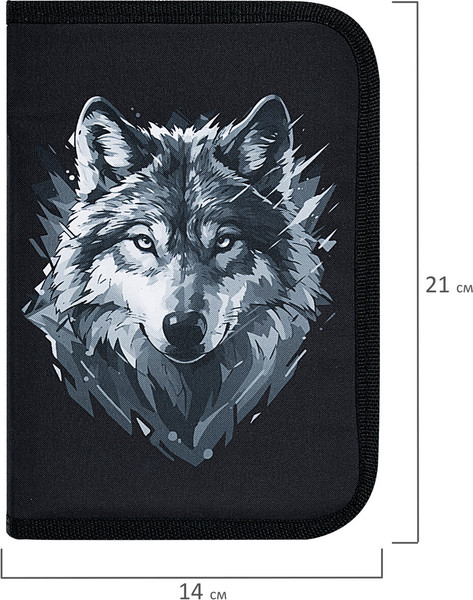 Изображение товара Пенал Brauberg Gray Wolf / 273520