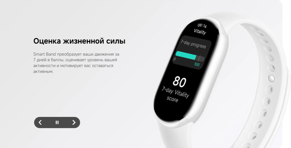 Изображение товара Фитнес-браслет Xiaomi Smart Band 10 / BHR07Y5GL (керамический)