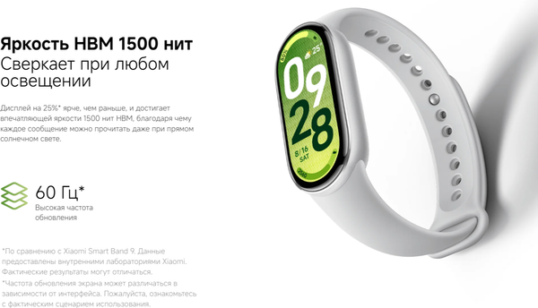Изображение товара Фитнес-браслет Xiaomi Smart Band 10 / BHR07Y5GL (керамический)