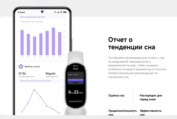 Изображение товара Фитнес-браслет Xiaomi Smart Band 10 / BHR07Y5GL (керамический)