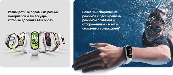 Изображение товара Фитнес-браслет Xiaomi Smart Band 10 / BHR07Y5GL (керамический)