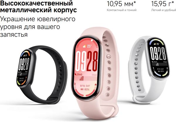 Изображение товара Фитнес-браслет Xiaomi Smart Band 10 / BHR07Y5GL (керамический)