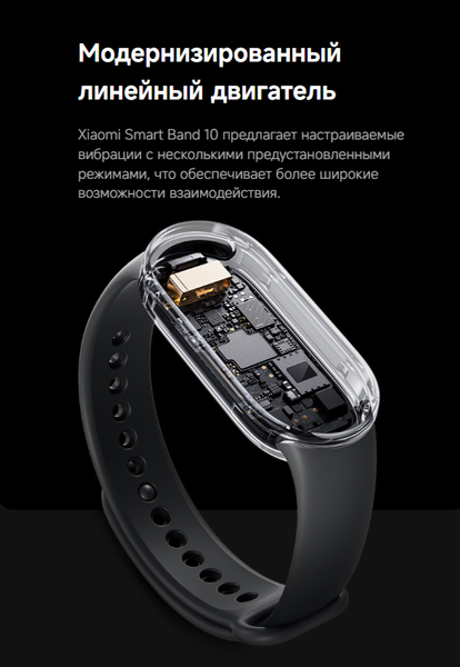 Изображение товара Фитнес-браслет Xiaomi Smart Band 10 / BHR07Y5GL (керамический)