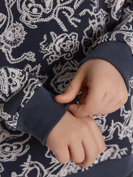 Изображение товара Худи детское Mark Formelle 123388 (р.110-56, персонажи на графитовом)