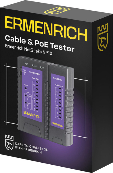 Изображение товара Кабельный тестер Ermenrich NetGeeks NP10 / 85300 (фиолетовый)