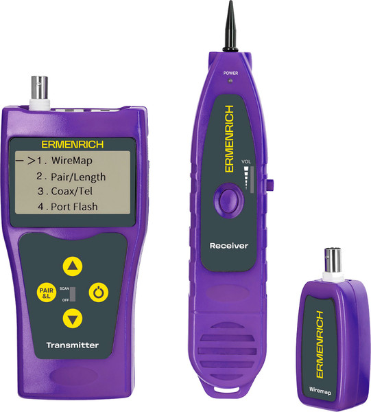 Изображение товара Кабельный тестер Ermenrich NetGeeks NP30 / 85301 (фиолетовый)