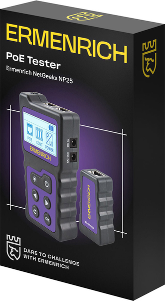 Изображение товара Кабельный тестер Ermenrich NetGeeks NP25 / 85299 (фиолетовый)