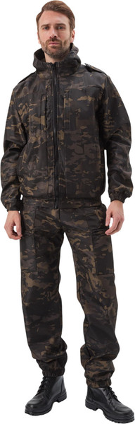 Изображение товара Костюм для охоты и рыбалки УРСУС Каскад кмф Мультикам черный Полофлис / КОС345 (р.48-50, 182-188)