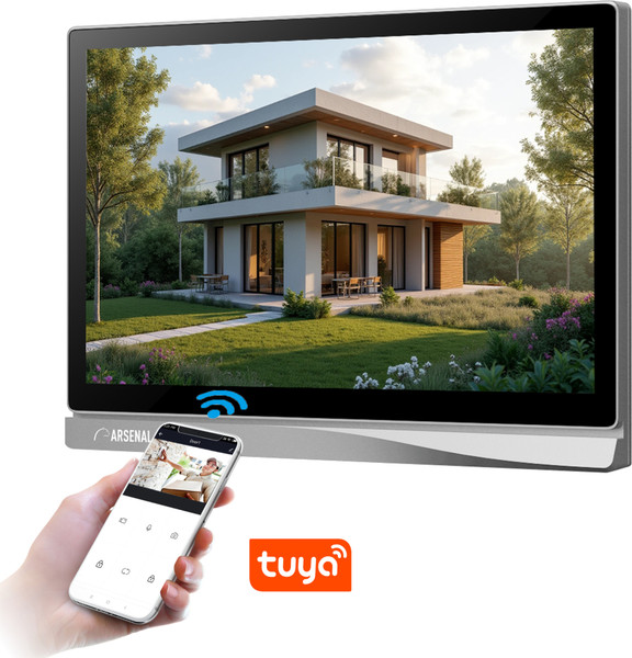 Изображение товара Монитор для видеодомофона Arsenal Ювента 10 FHD TUYA (черный)