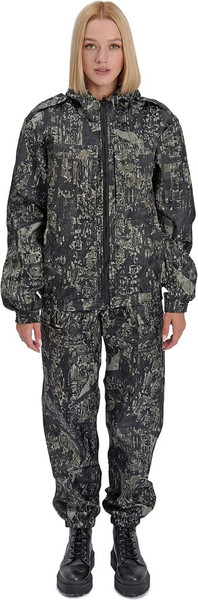 Изображение товара Костюм для охоты и рыбалки УРСУС Каскад кмф Тетрис зеленый Полофлис / КОС345 (р.44-46, 182-188)