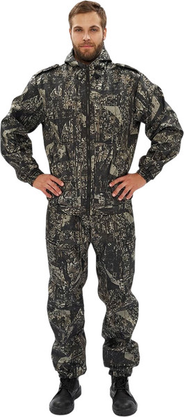 Изображение товара Костюм для охоты и рыбалки УРСУС Каскад кмф Тетрис зеленый Полофлис / КОС345 (р.44-46, 182-188)