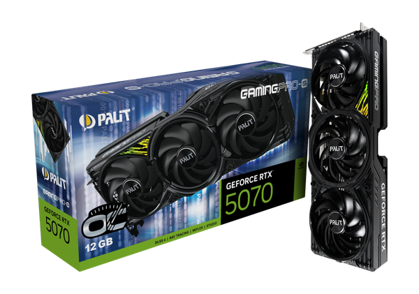 Изображение товара Видеокарта Palit RTX5070 GamingPro-S OC 12GB (NE75070T19K9-GB2050U)